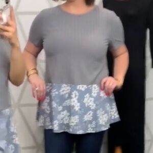 Doe & Rae short sleeve peplum